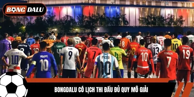 Bongdalu có lịch thi đấu đủ quy mô giải