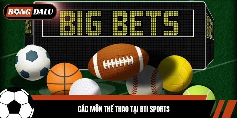 Các môn thể thao tại Bti Sports