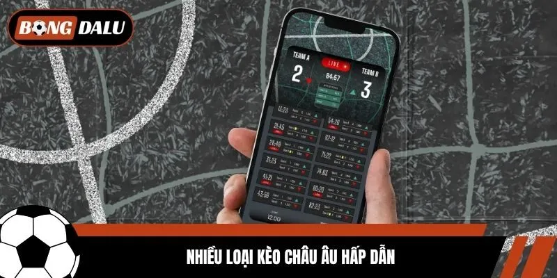 Nhiều loại kèo Châu Âu hấp dẫn